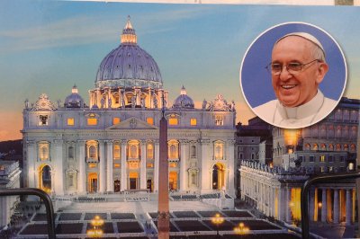 pope francis postcard