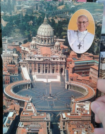 pope francis postcard